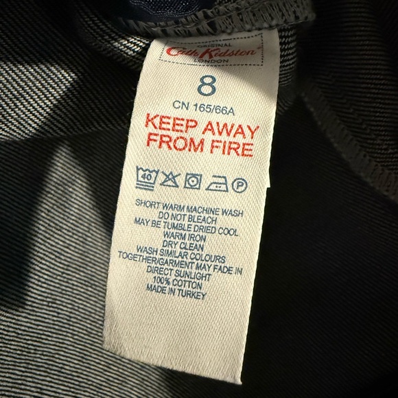 Cath Kidston Navy A-Line Skirt with Embroidery - Picture 4 of 8